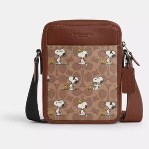 Coach X Peanuts Sullivan Crossbody Bag In Signature Canvas With Snoopy Print